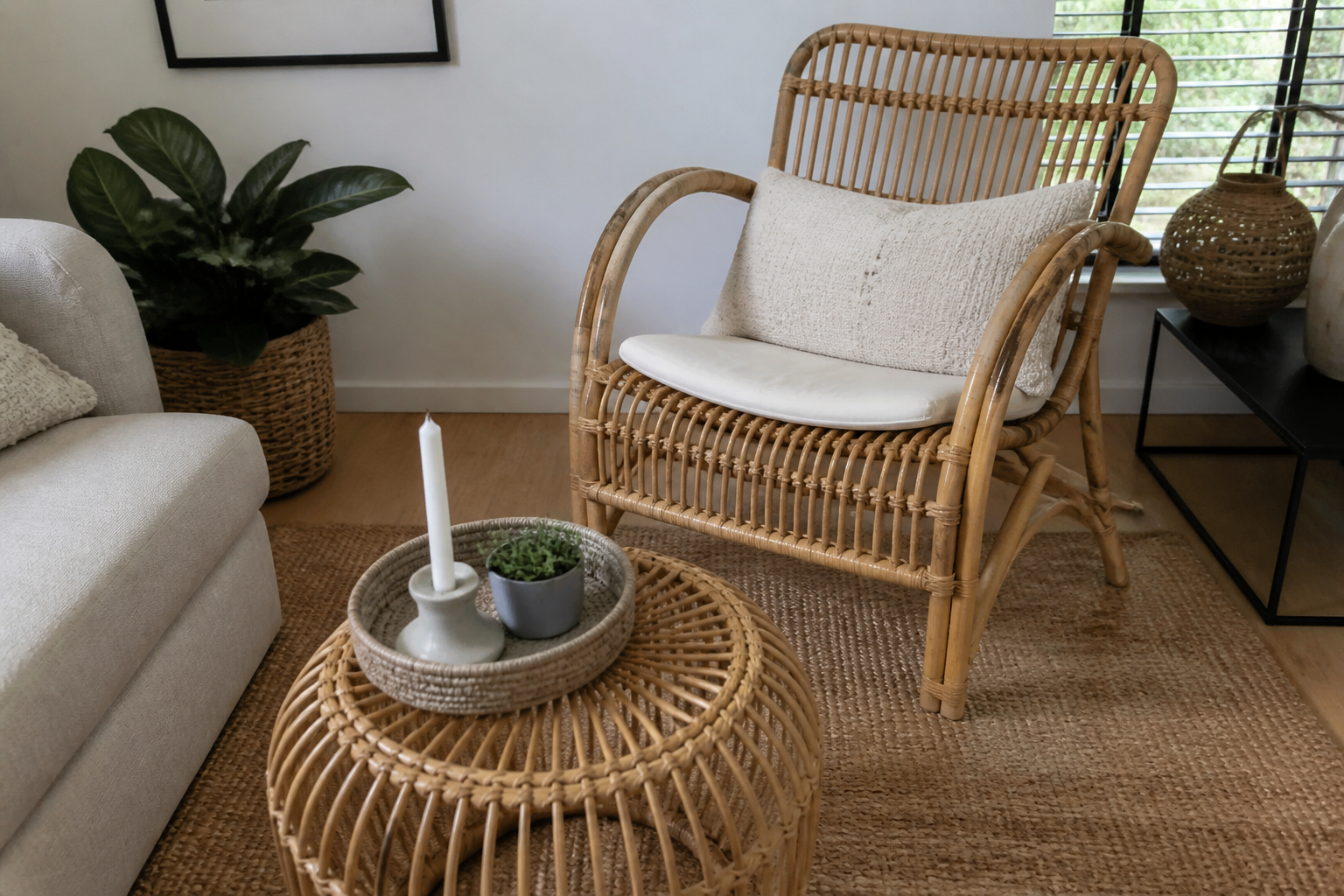 Rotan meubels per kamer